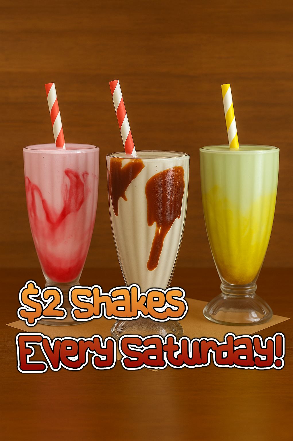 $2 Milkshakes! (Every Saturday)